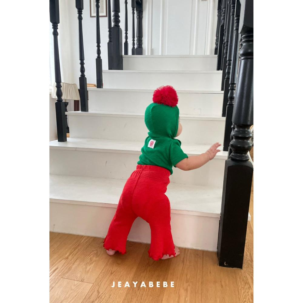 Jeaya 套裝 上下 재야 키즈카네이션세트(티셔츠+부츠컷세트)-細節圖7