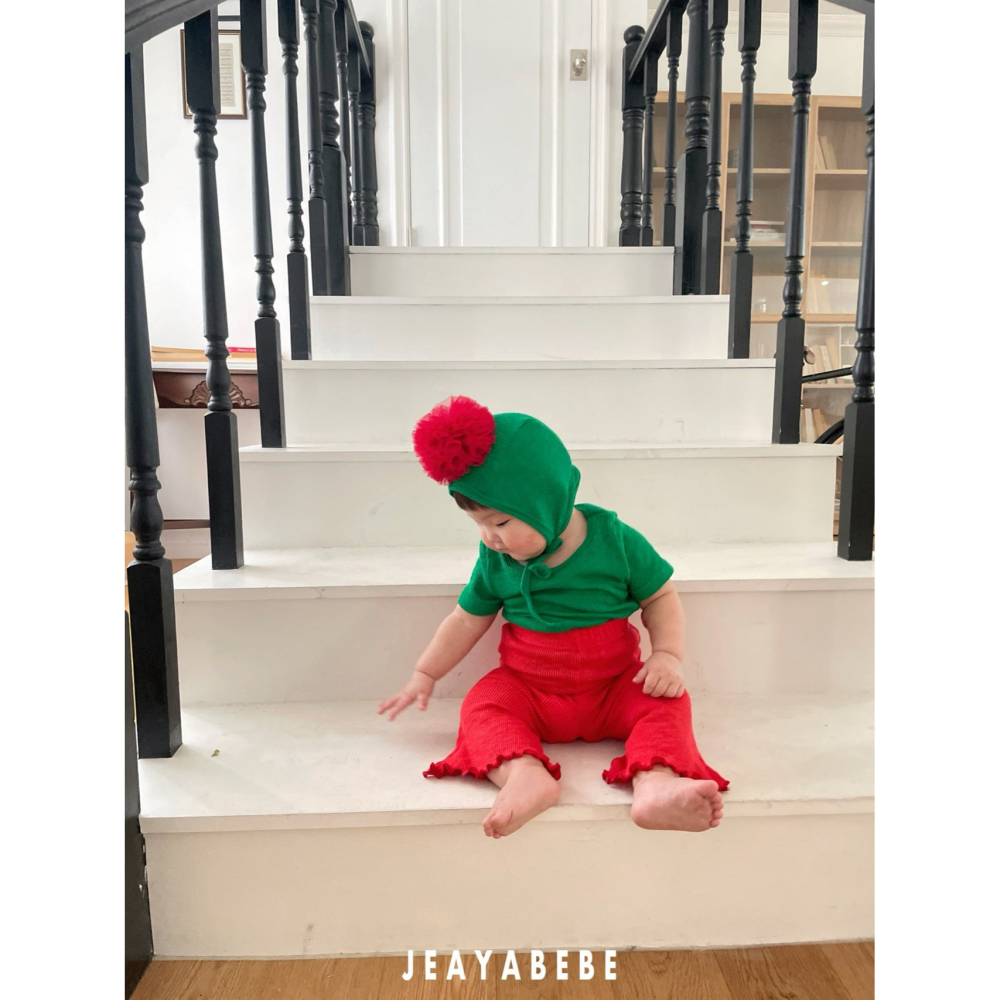 Jeaya 套裝 上下 재야 키즈카네이션세트(티셔츠+부츠컷세트)-細節圖8