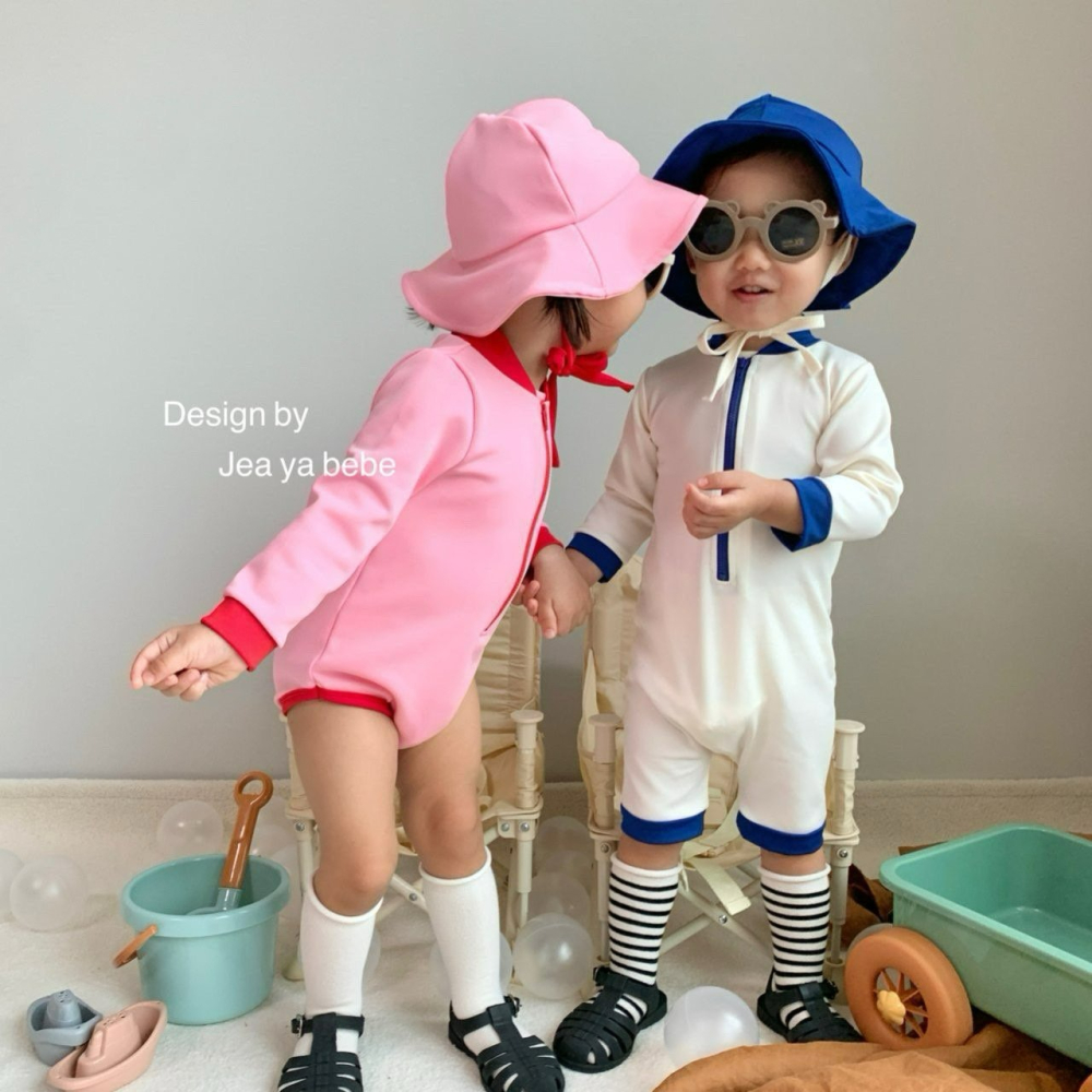 Jeaya 泳衣 含泳冒 재야 바닐라수영복 (모자세트)-細節圖3