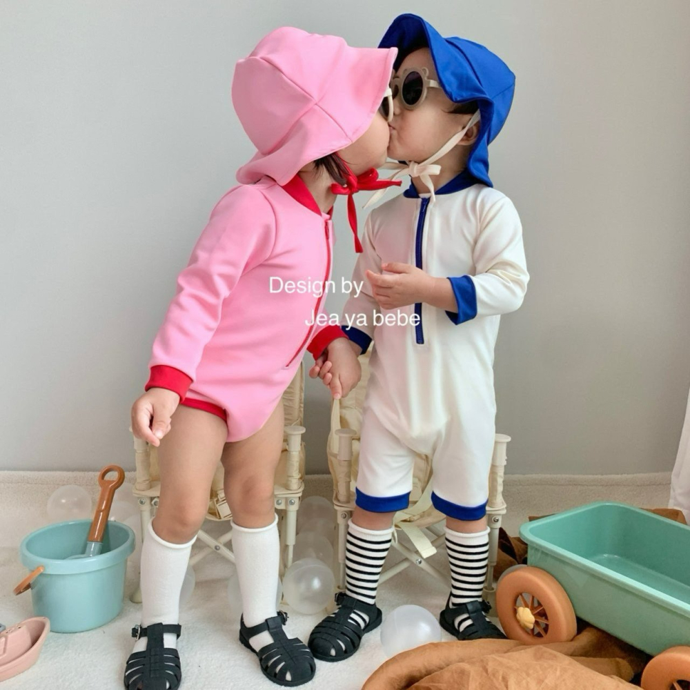 Jeaya 泳衣 含泳冒 재야 바닐라수영복 (모자세트)-細節圖4