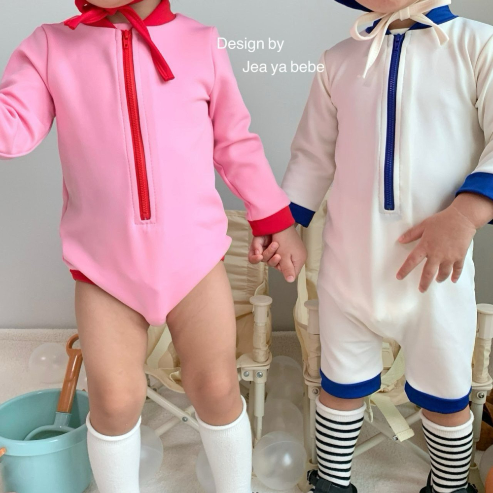 Jeaya 泳衣 含泳冒 재야 바닐라수영복 (모자세트)-細節圖5