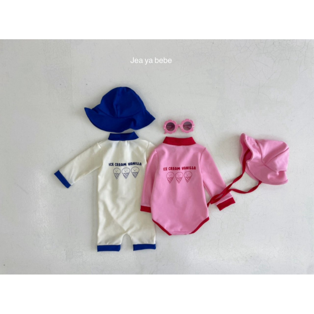 Jeaya 泳衣 含泳冒 재야 바닐라수영복 (모자세트)-細節圖8