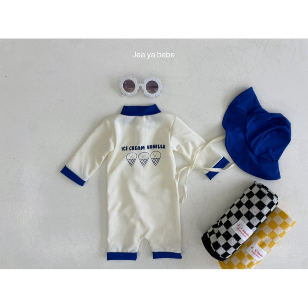 Jeaya 泳衣 含泳冒 재야 바닐라수영복 (모자세트)-細節圖9