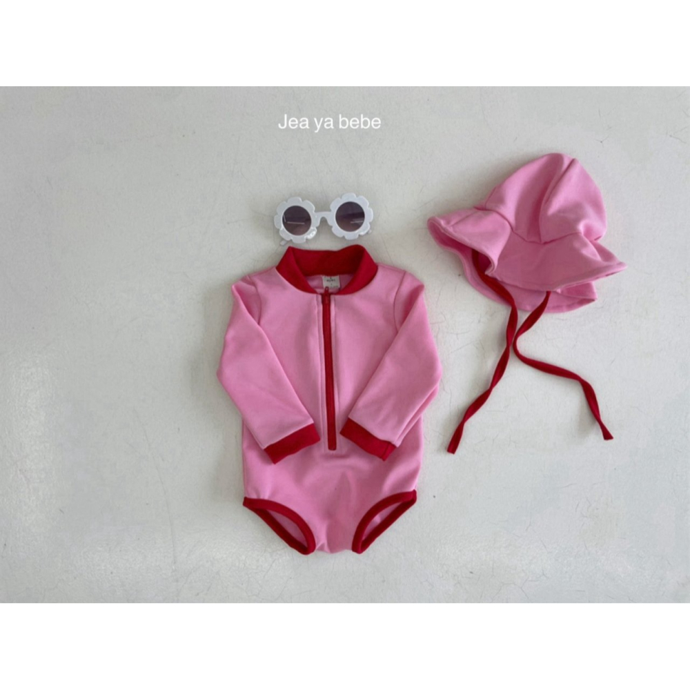 Jeaya 泳衣 含泳冒 재야 바닐라수영복 (모자세트)-細節圖10