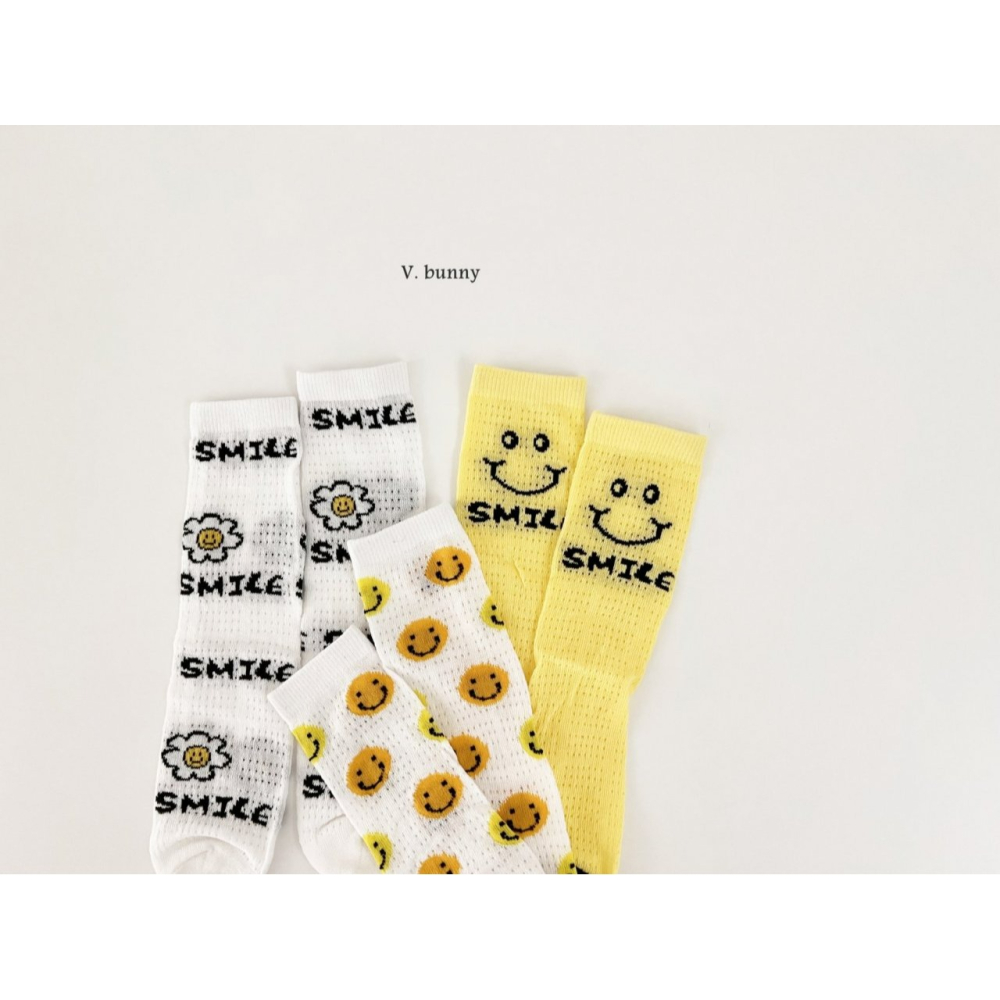 V.bunny 襪子 바닐라버니 스마일양말세트-細節圖3