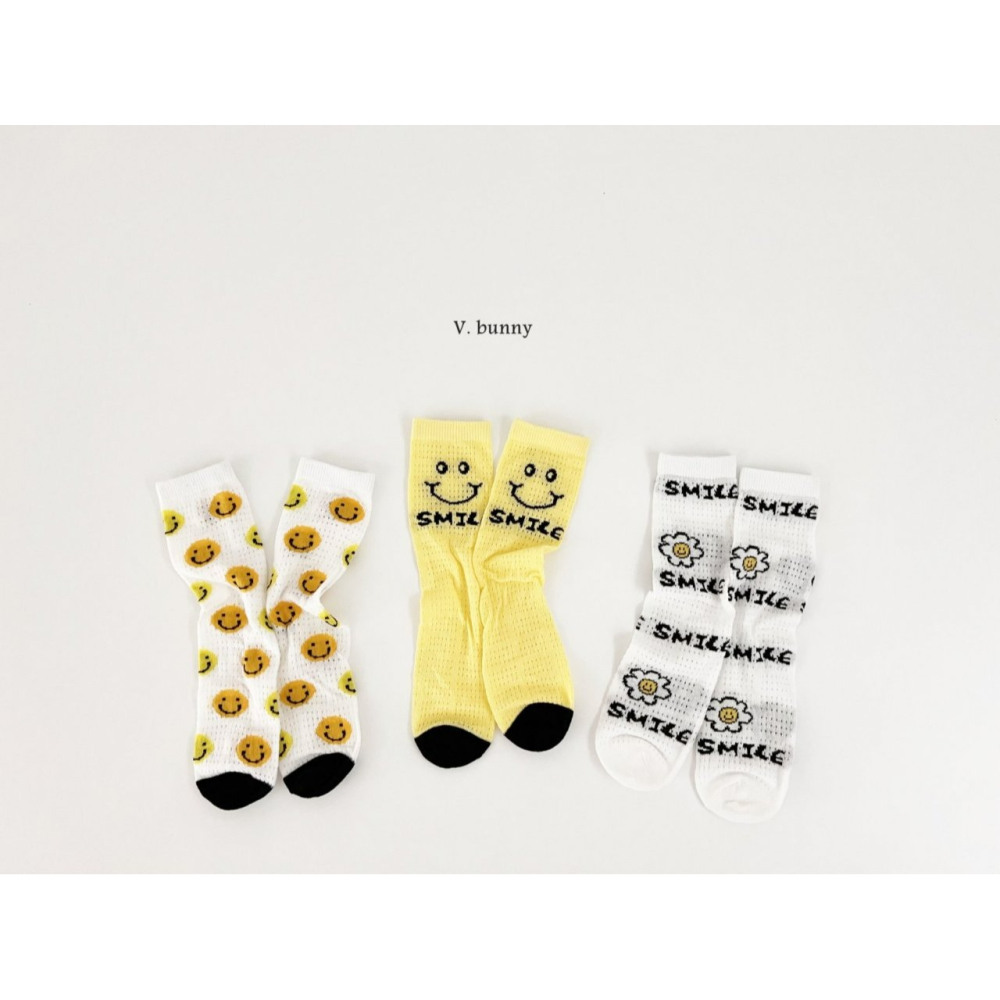 V.bunny 襪子 바닐라버니 스마일양말세트-細節圖10
