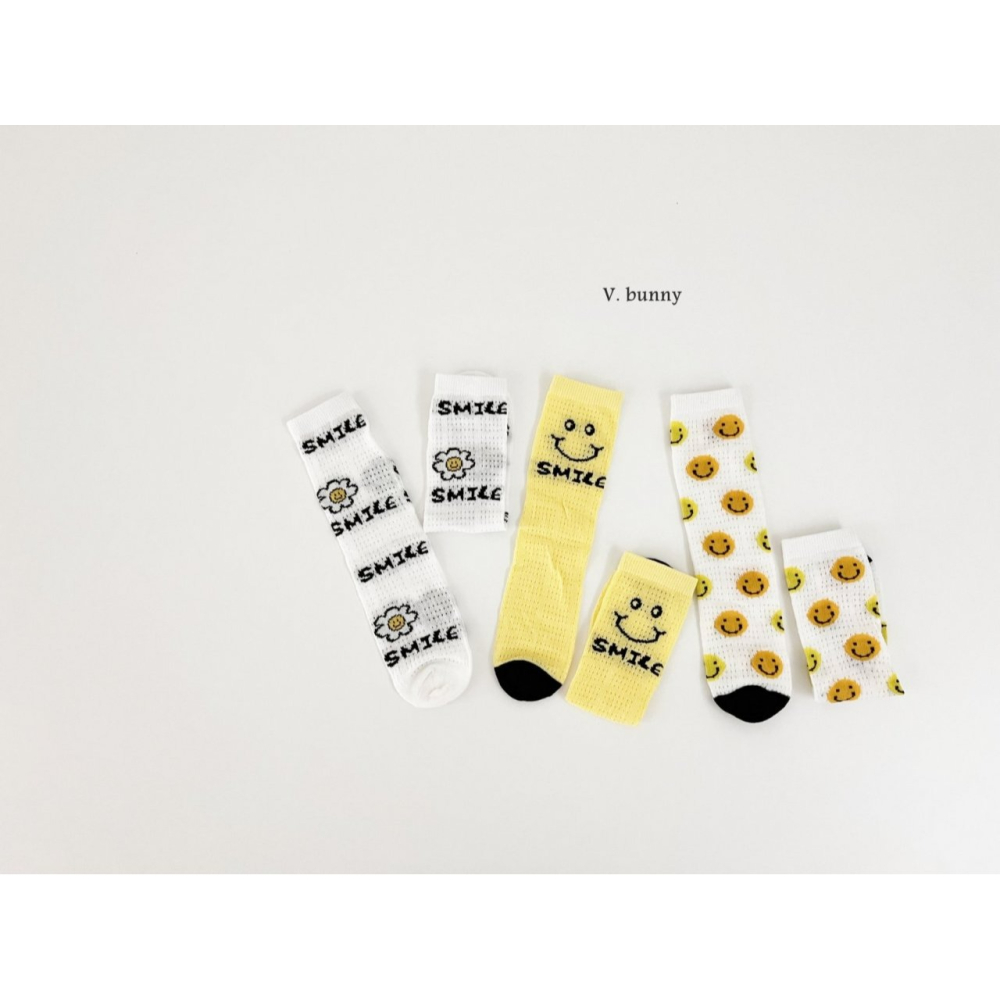 V.bunny 襪子 바닐라버니 스마일양말세트-細節圖11