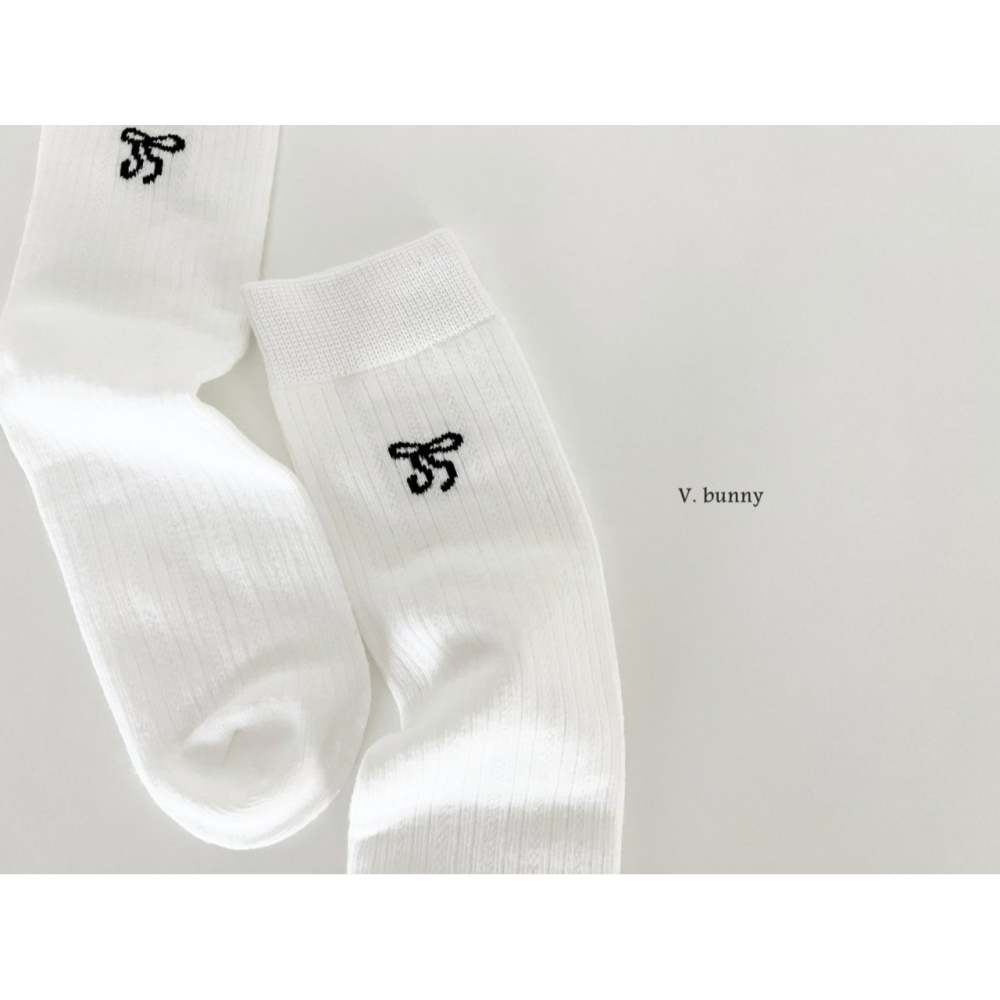 V.bunny 襪子 바닐라버니 더블리본양말세트-細節圖4
