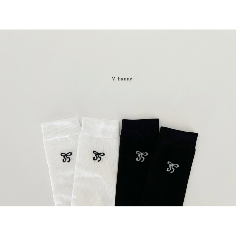 V.bunny 襪子 바닐라버니 더블리본양말세트-細節圖11