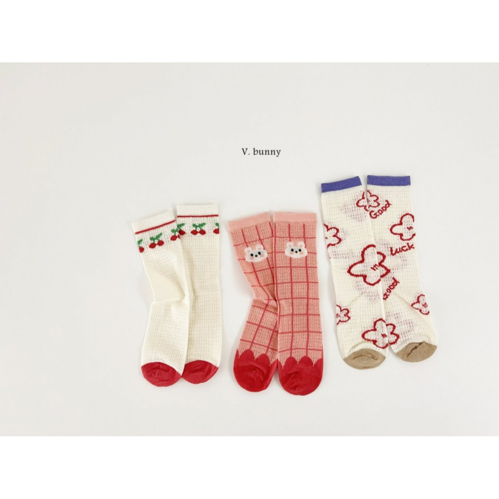 V.bunny 襪子 바닐라버니 굿체리양말세트-細節圖9