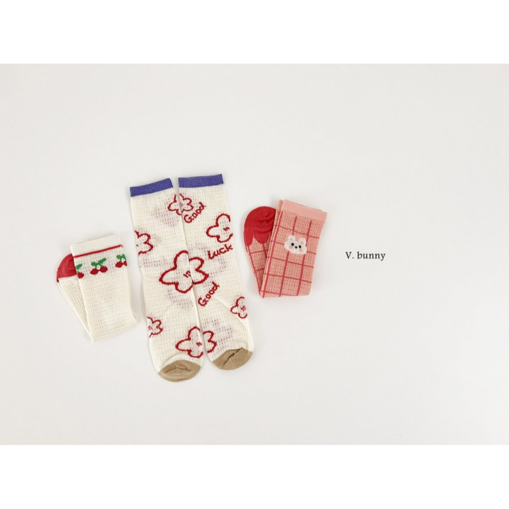 V.bunny 襪子 바닐라버니 굿체리양말세트-細節圖10