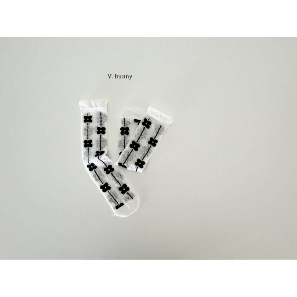 V.bunny 襪子 바닐라버니 꽃줄양말세트-細節圖6