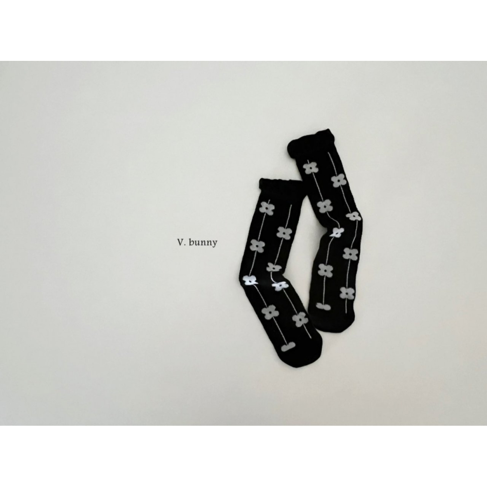V.bunny 襪子 바닐라버니 꽃줄양말세트-細節圖8