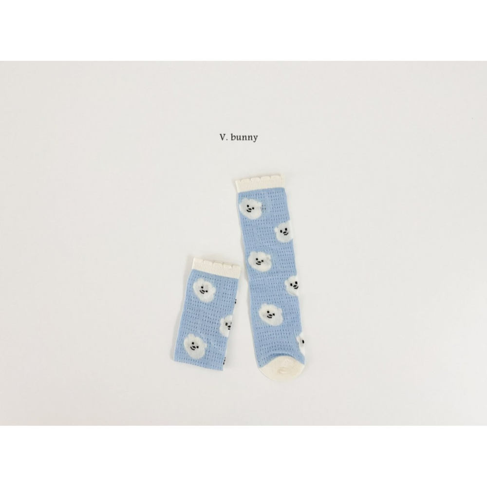 V.bunny 襪子 바닐라버니 구름곰양말세트-細節圖3