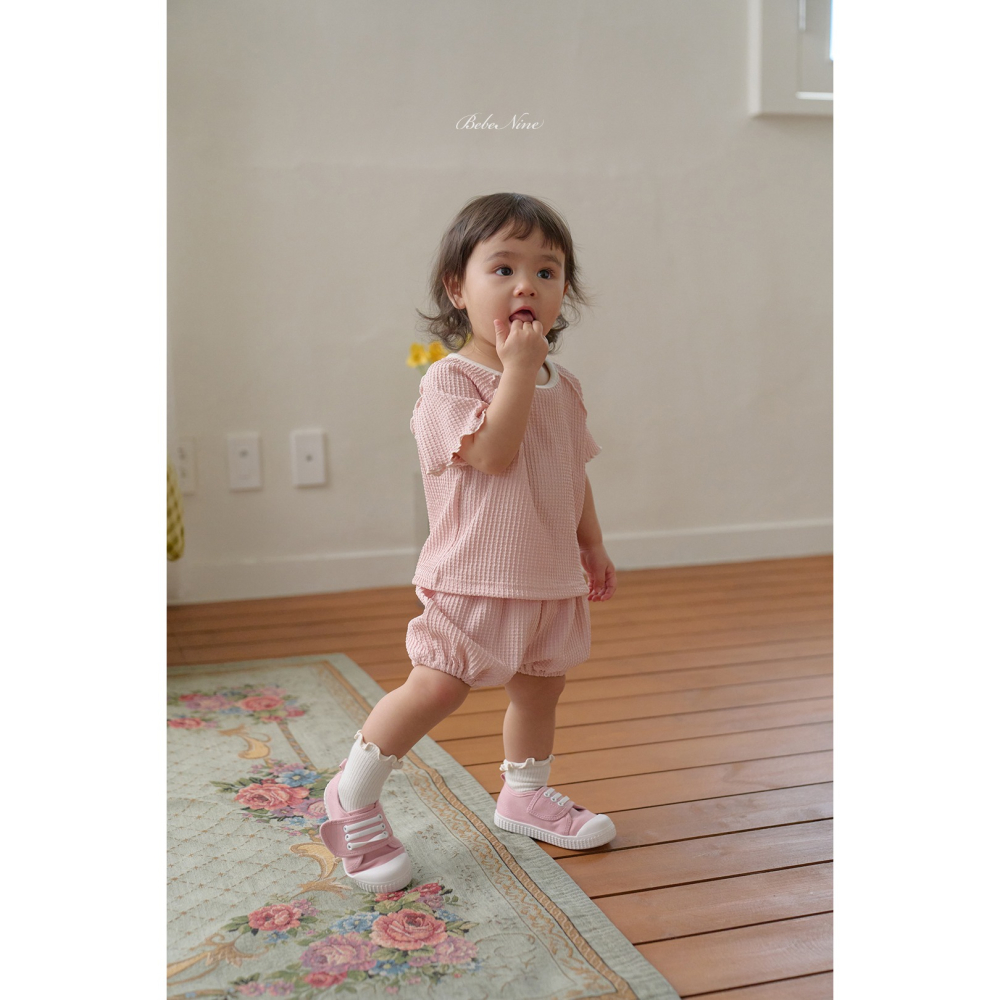 Bebenine 套裝 屁屁褲+上衣 베베나인 피크닉블루머세트-細節圖3