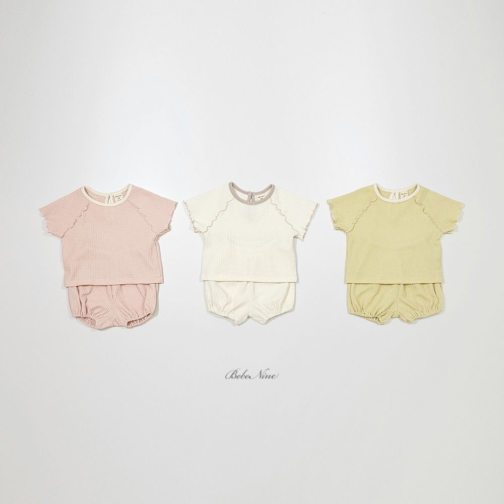 Bebenine 套裝 屁屁褲+上衣 베베나인 피크닉블루머세트-細節圖8