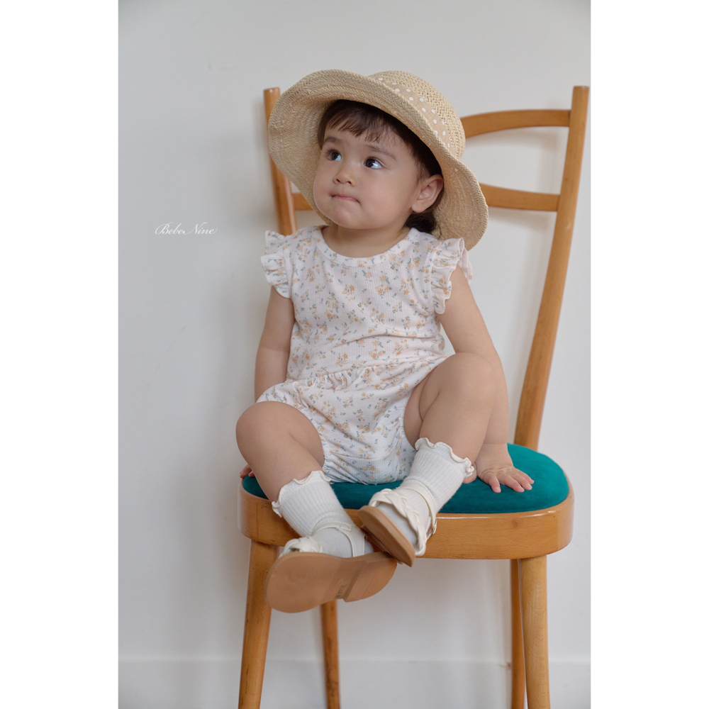 Bebenine 套裝 屁屁褲+上衣 베베나인 플라워블루머세트-細節圖5