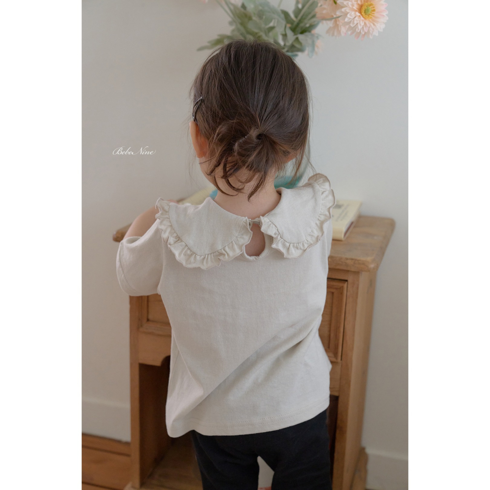 Bebenine 上衣 베베나인 프릴둥근카라티-細節圖7