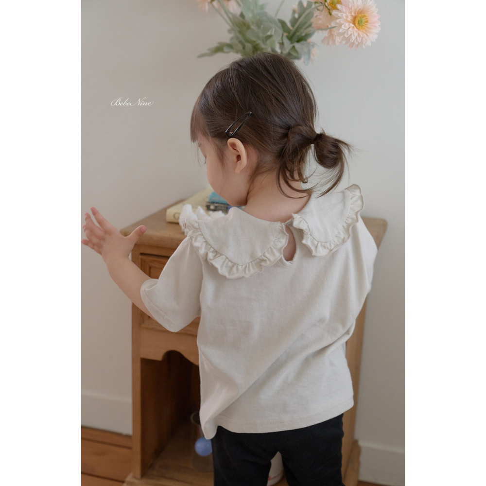 Bebenine 上衣 베베나인 프릴둥근카라티-細節圖8