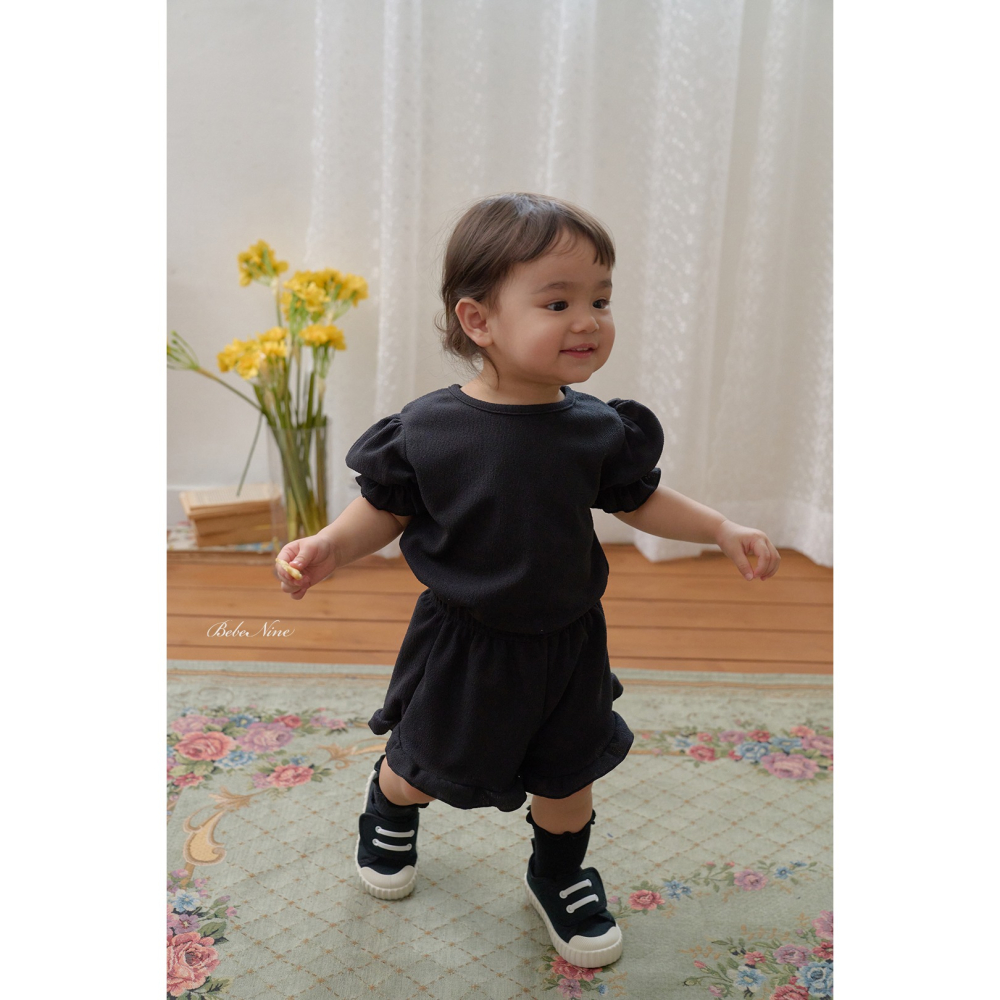 Bebenine 套裝 上下 베베나인 퍼프반바지세트-細節圖5