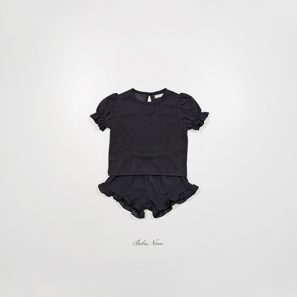 Bebenine 套裝 上下 베베나인 퍼프반바지세트-細節圖11