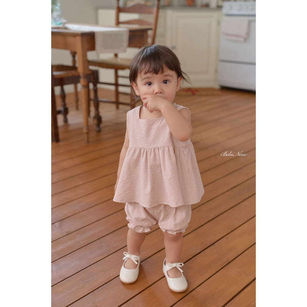 Bebenine 套裝 屁屁褲+上衣 베베나인 엣지스퀘어블루머세트-細節圖5