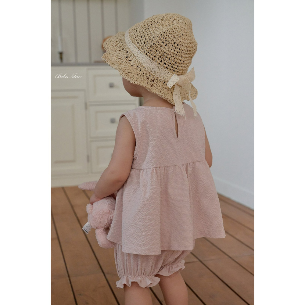 Bebenine 套裝 屁屁褲+上衣 베베나인 엣지스퀘어블루머세트-細節圖7