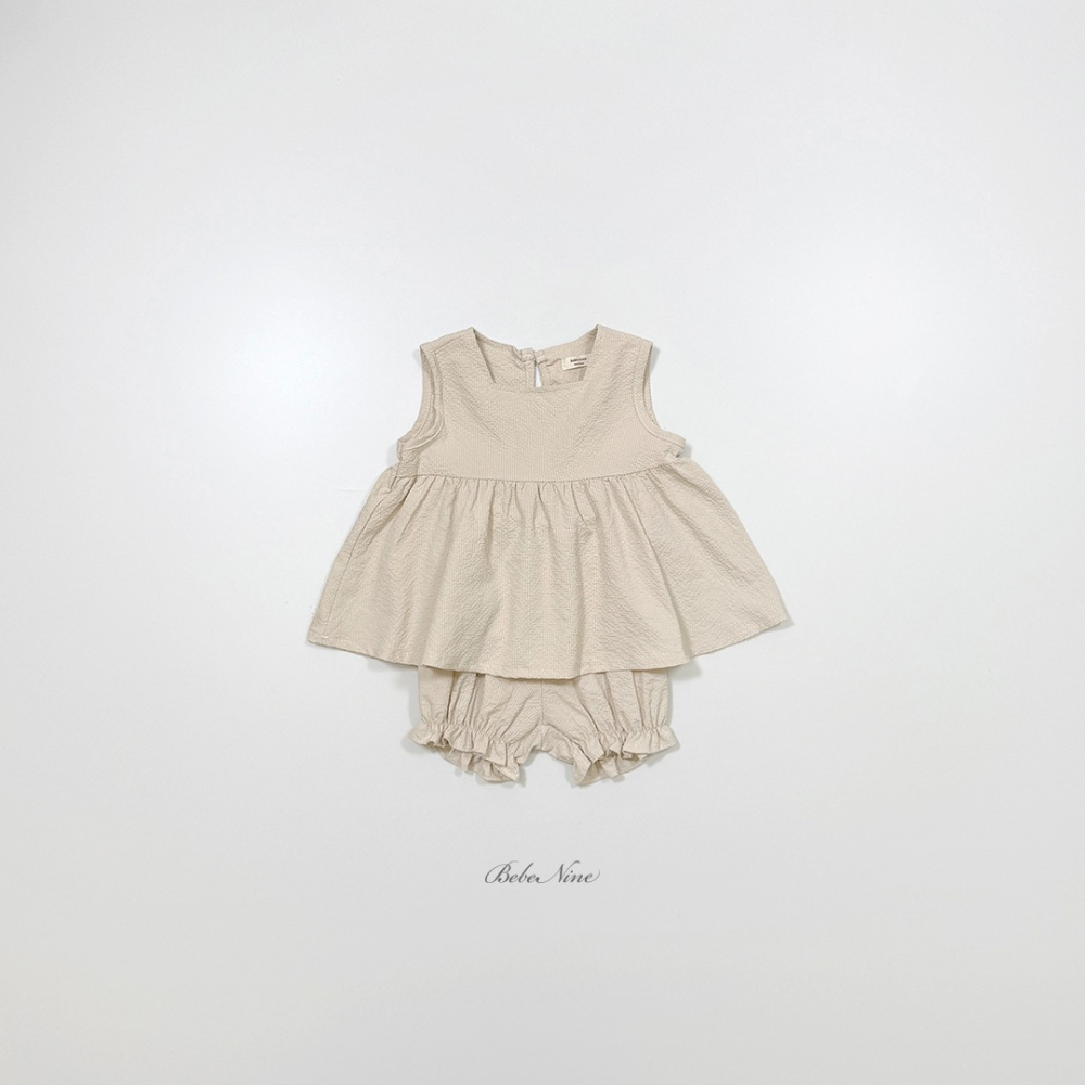 Bebenine 套裝 屁屁褲+上衣 베베나인 엣지스퀘어블루머세트-細節圖9