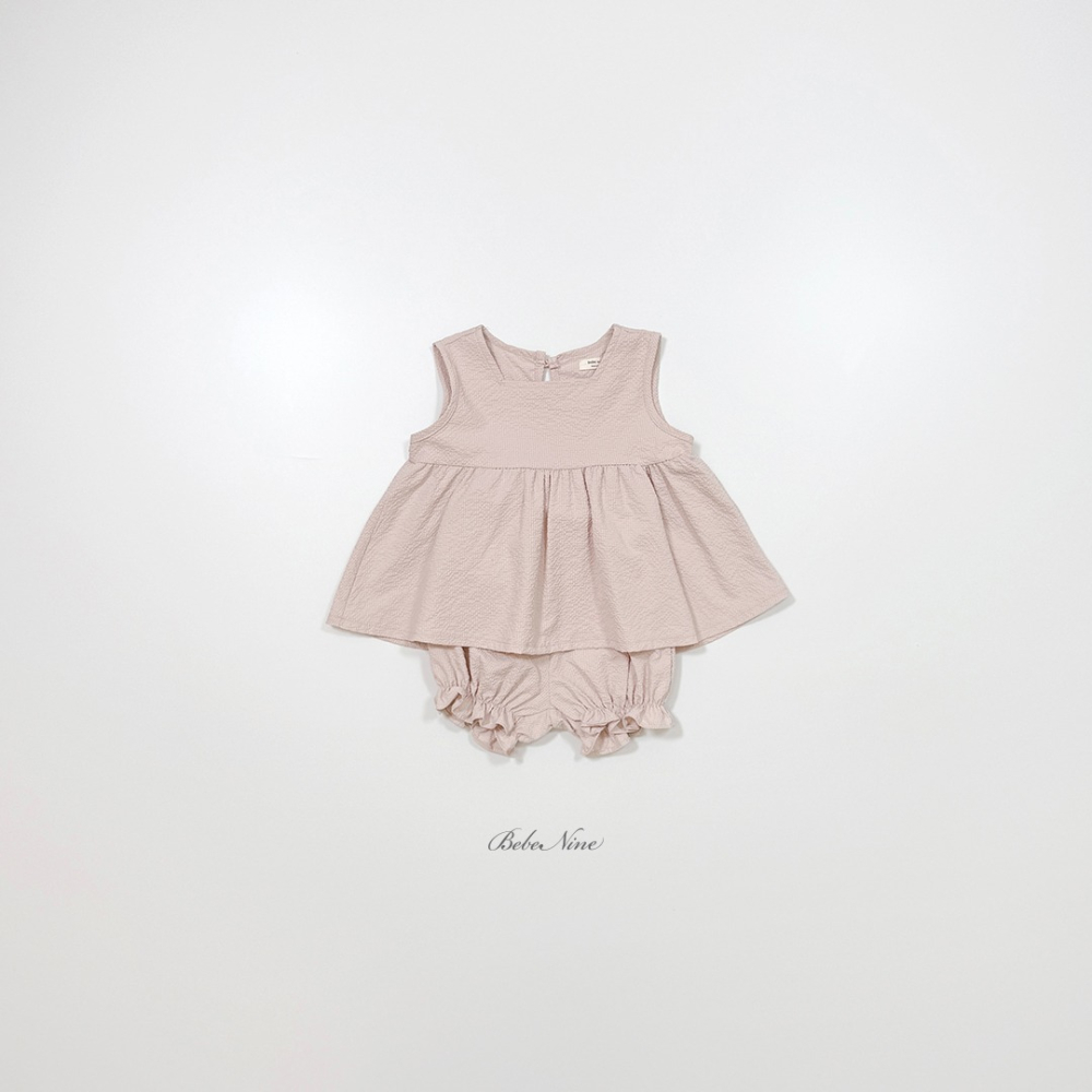 Bebenine 套裝 屁屁褲+上衣 베베나인 엣지스퀘어블루머세트-細節圖10