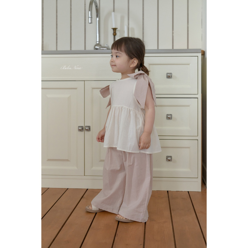 Bebenine 褲子 베베나인 썸머루즈팬츠-細節圖2