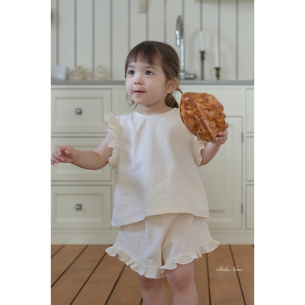 Bebenine 套裝 上下 베베나인 로맨틱리본프릴세트-細節圖3