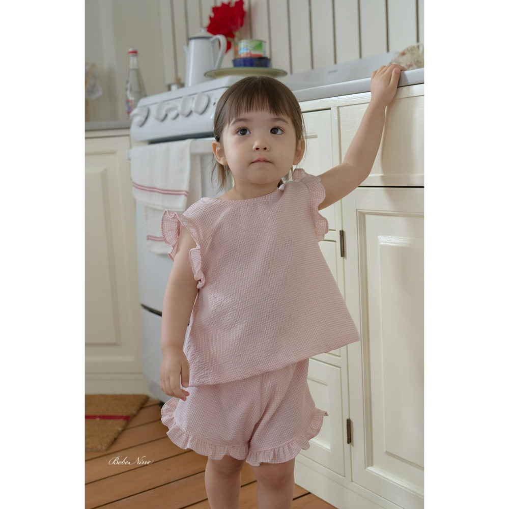 Bebenine 套裝 上下 베베나인 로맨틱리본프릴세트-細節圖5