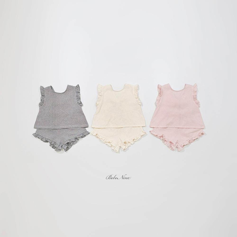 Bebenine 套裝 上下 베베나인 로맨틱리본프릴세트-細節圖6