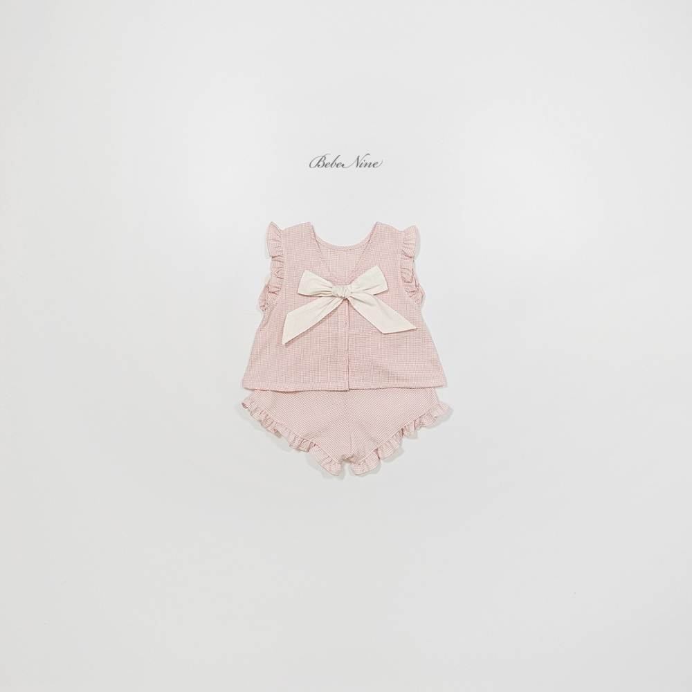 Bebenine 套裝 上下 베베나인 로맨틱리본프릴세트-細節圖10