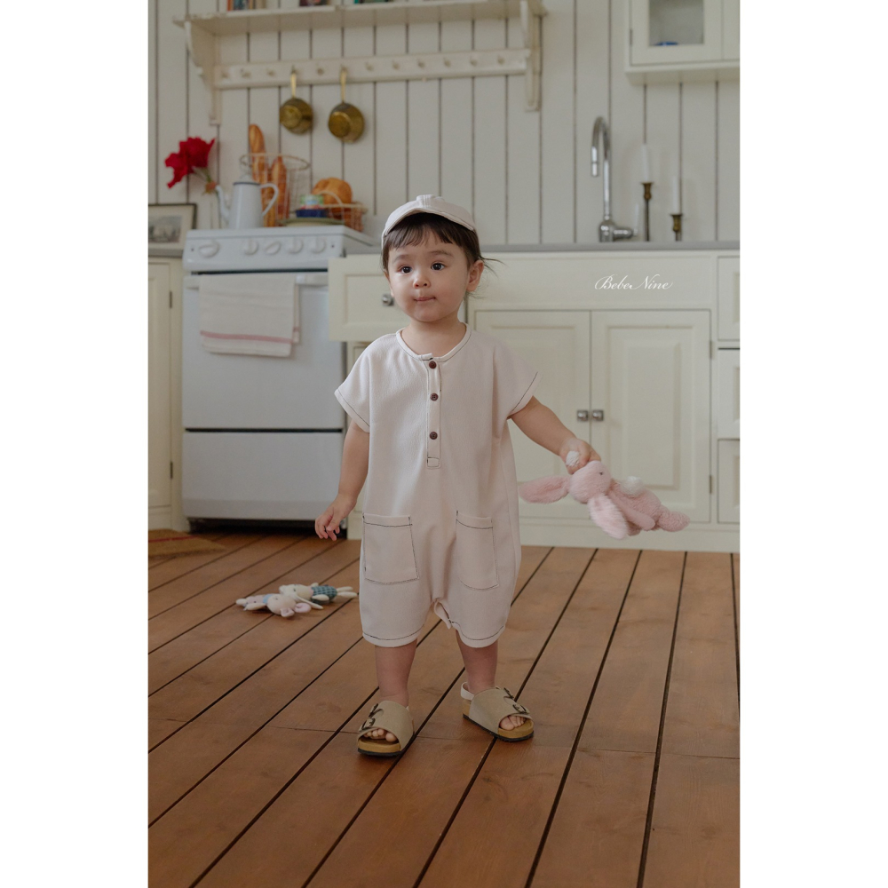 Bebenine 包屁衣 베베나인 라인포켓슈트-細節圖2