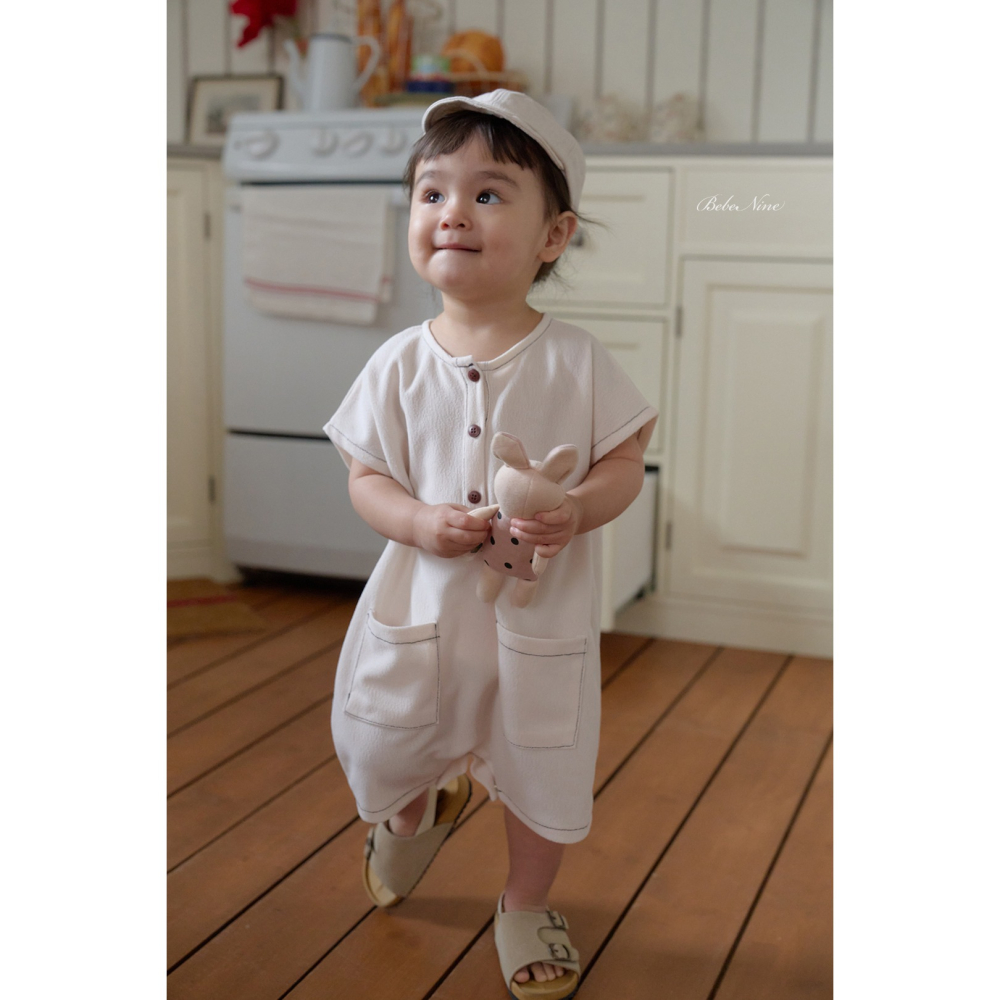 Bebenine 包屁衣 베베나인 라인포켓슈트-細節圖4