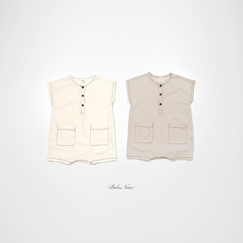 Bebenine 包屁衣 베베나인 라인포켓슈트-細節圖6