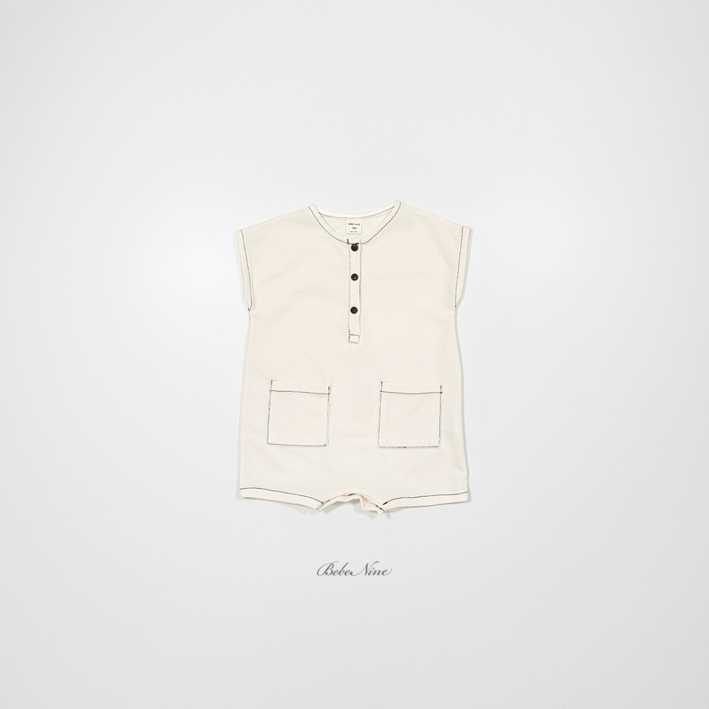 Bebenine 包屁衣 베베나인 라인포켓슈트-細節圖7