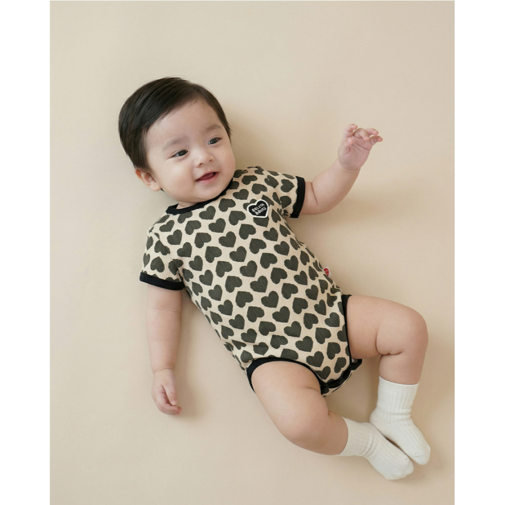 韓國百貨品牌 Belita&Boys 愛心包屁衣 벨리타앤보이즈 Heart Pattern Bodysuit-細節圖5