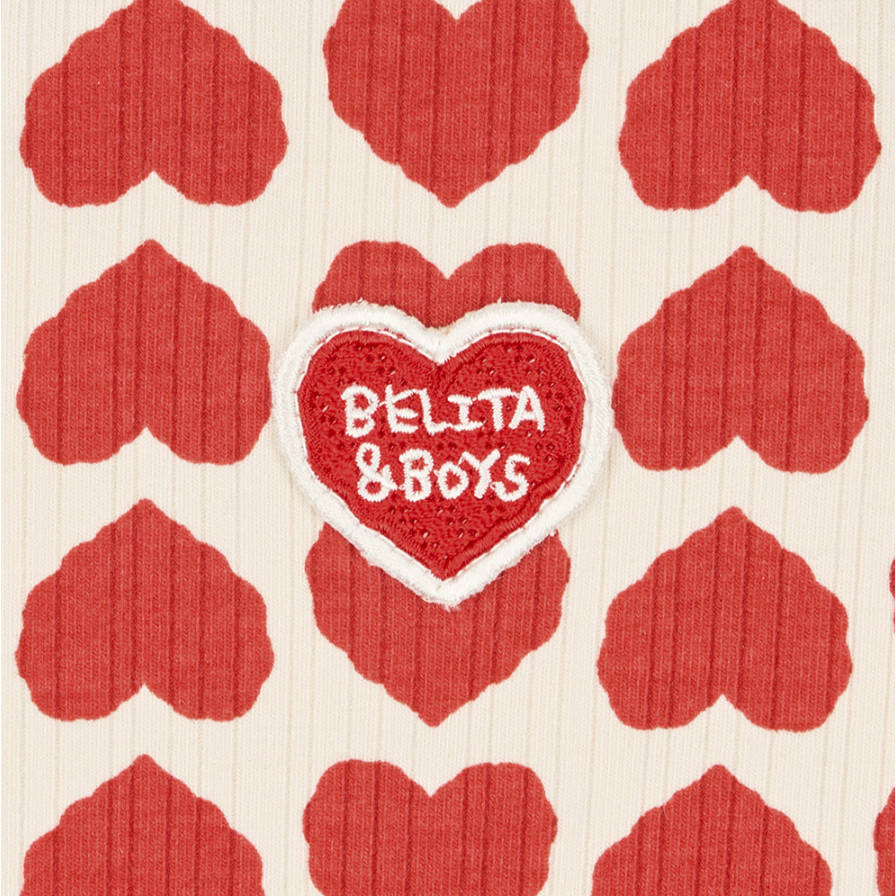 韓國百貨品牌 Belita&Boys 愛心包屁衣 벨리타앤보이즈 Heart Pattern Bodysuit-細節圖8