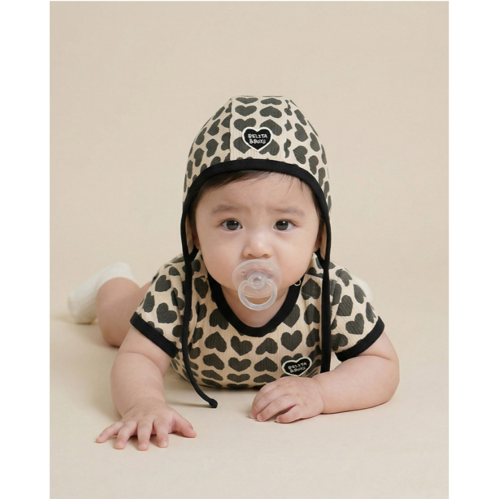 韓國百貨品牌 Belita&Boys 愛心帽子 벨리타앤보이즈 Heart Pattern Bonnet-細節圖5