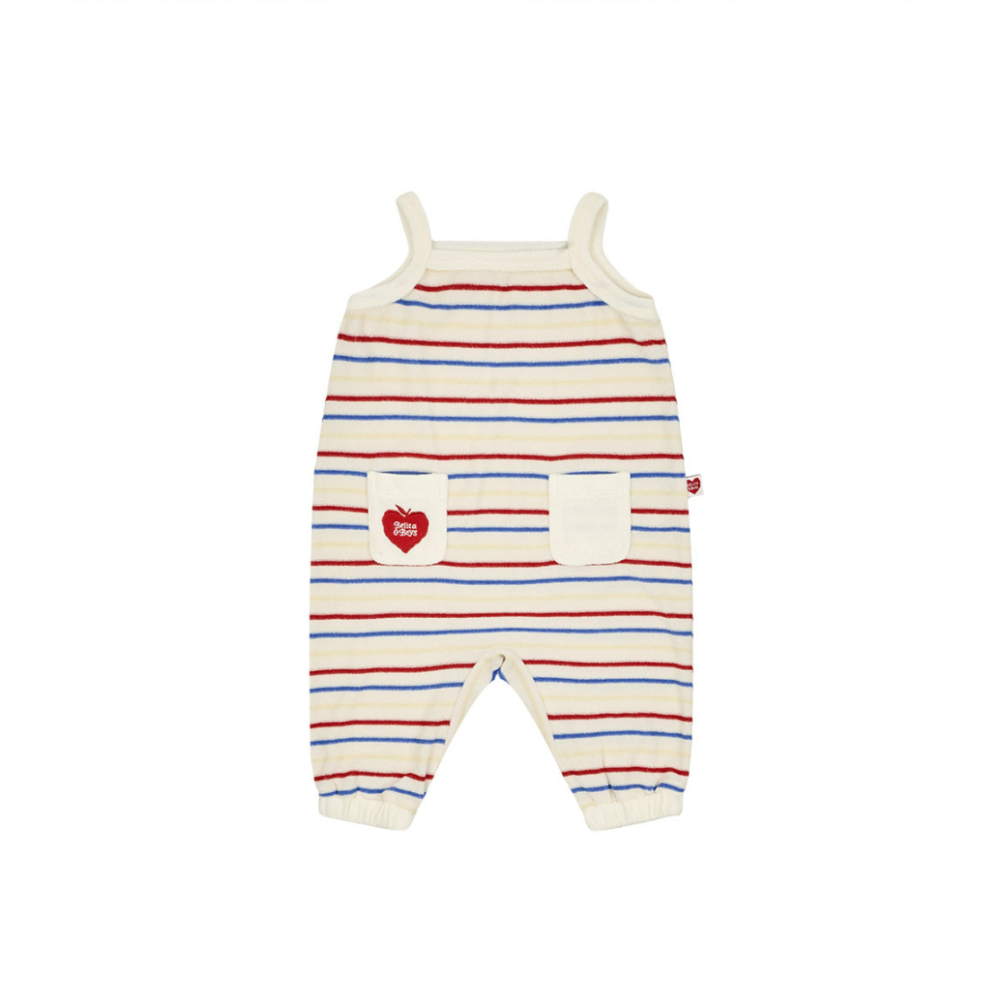 韓國百貨品牌 Belita&Boys 吊帶褲 벨리타앤보이즈 Rainbow Stripe Overall-細節圖5