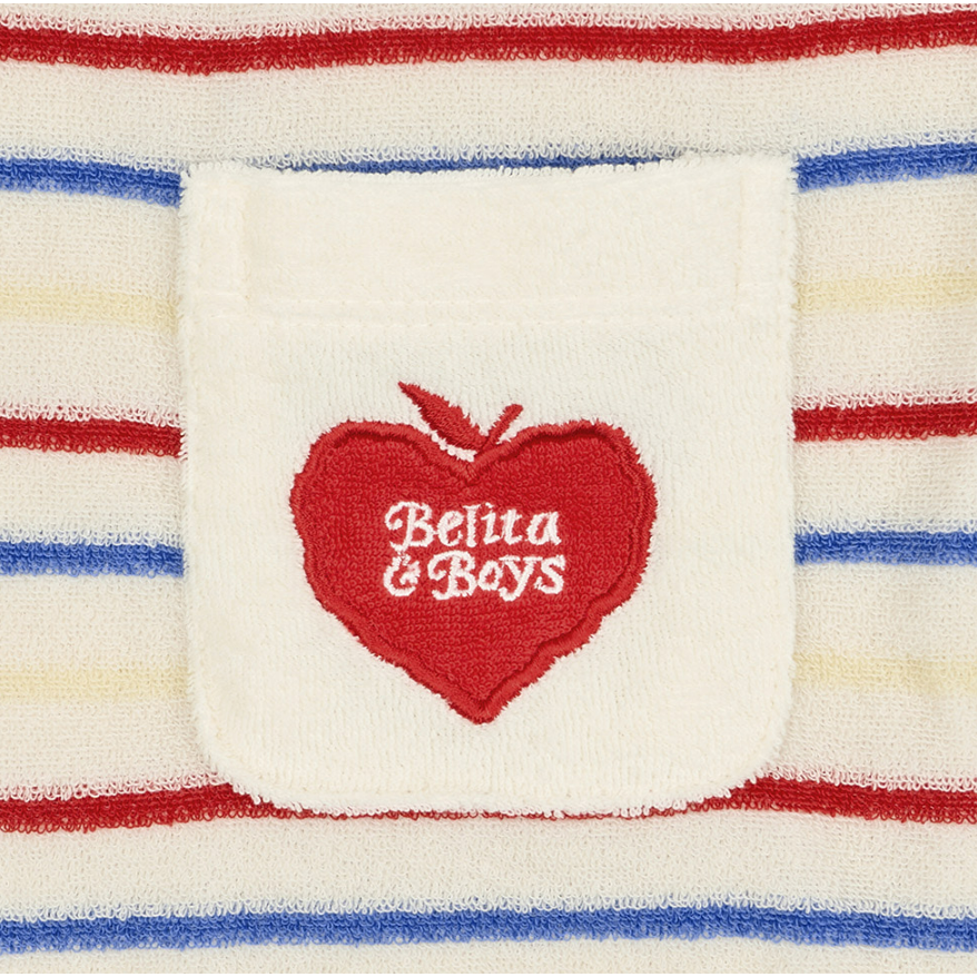 韓國百貨品牌 Belita&Boys 吊帶褲 벨리타앤보이즈 Rainbow Stripe Overall-細節圖7