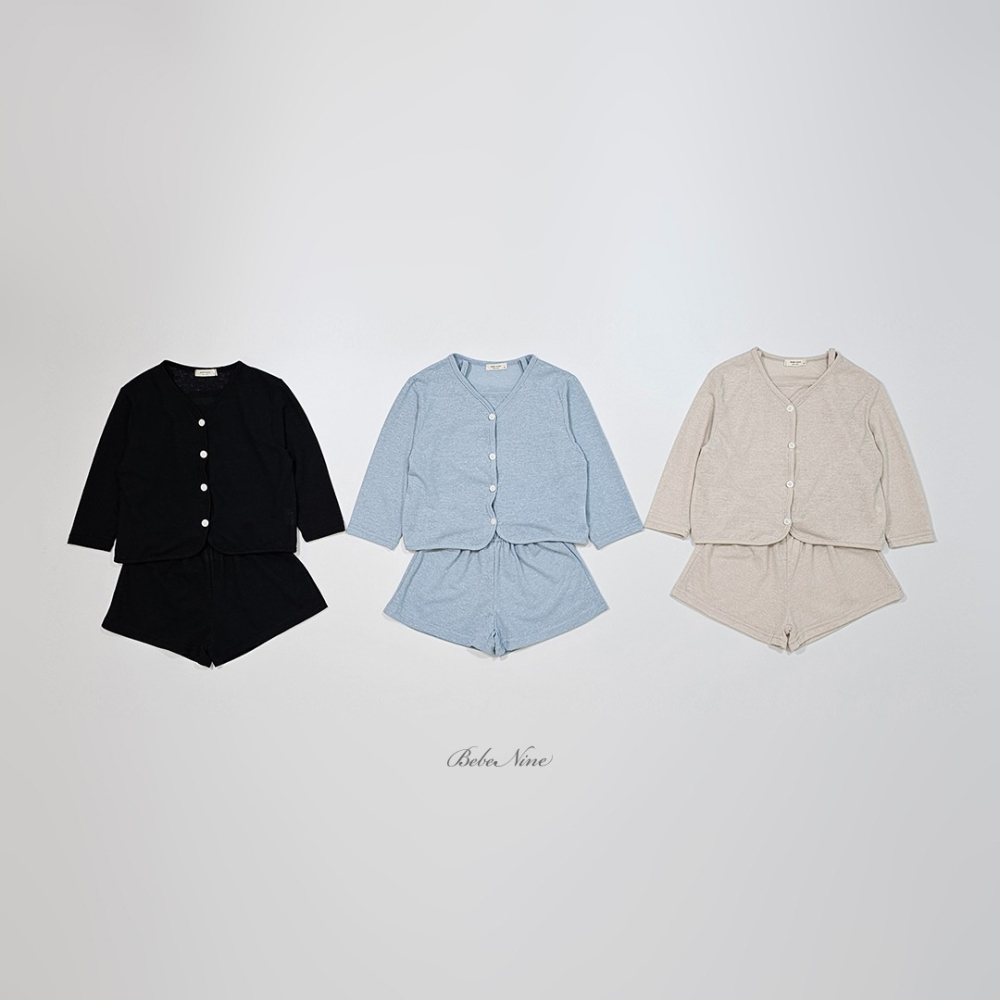 Bebenine 套裝 開襟衫+上下 베베나인 데일리3P세트-細節圖8