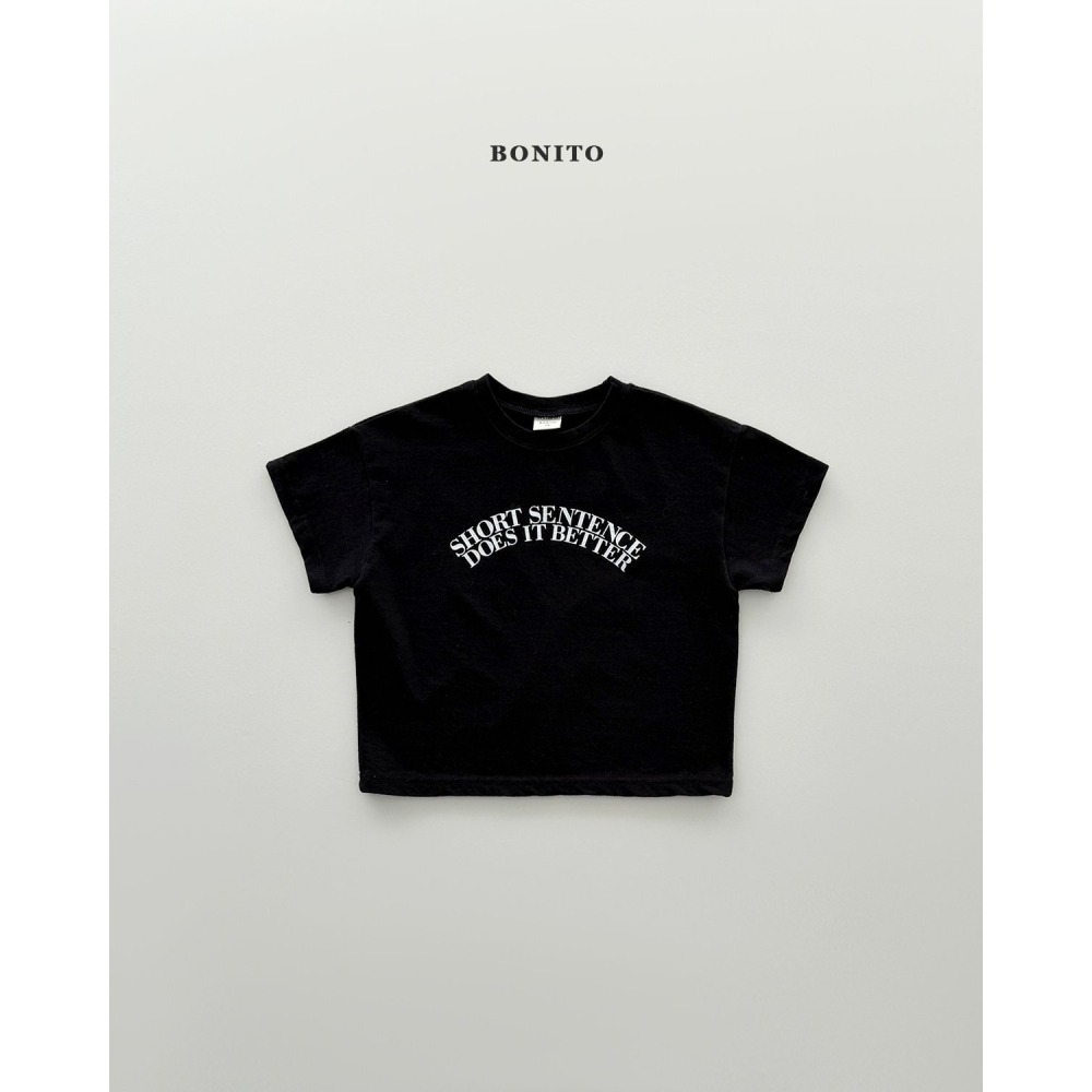 Bonito 上衣 보니토 센텐스반팔티-細節圖3