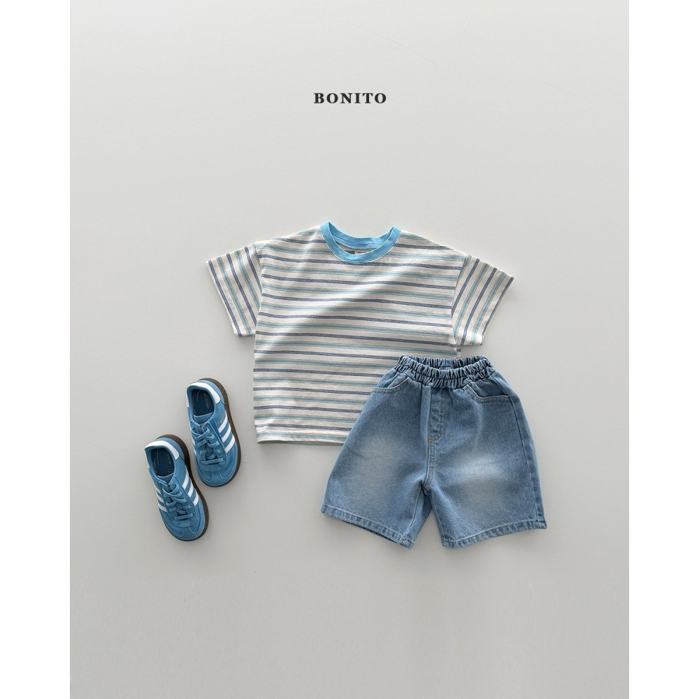 Bonito 褲子 보니토 버뮤다브러쉬데님팬츠-細節圖4