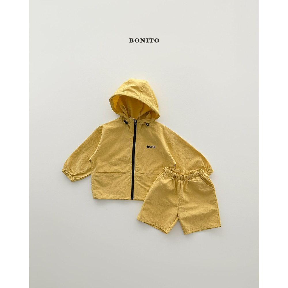 Bonito 套裝 外套+褲子 보니토 바람막이후드세트-細節圖2