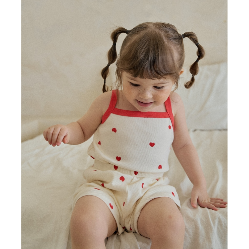 韓國製 撞色夏季室內服套裝 (背心+短褲)-規格圖11