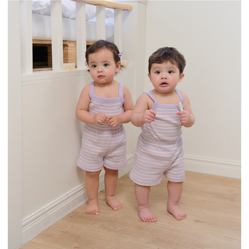 韓國製 撞色夏季室內服套裝 (背心+短褲)-規格圖9