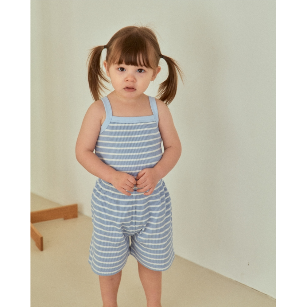 韓國製 撞色夏季室內服套裝 (背心+短褲)-規格圖9